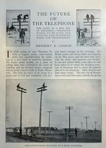 1910 Future of the Telephone illustrated - Picture 1 of 5