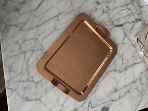 Williams Sonoma Hammered Copper Rectangle Serving Tray - Picture 1 of 5
