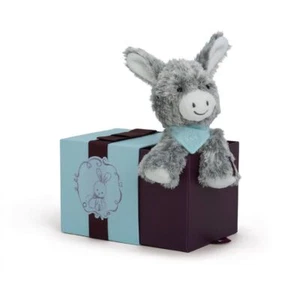 Kaloo Les Amis 19cm Grey Donkey Soft Toy 0m+ Baby Presentation Gift Box - Picture 1 of 2