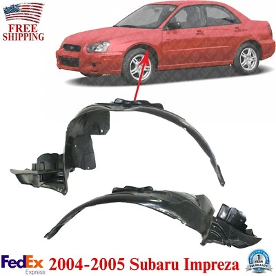 Guardabarros delantero protector contra salpicaduras izquierda+derecha sedán para Subaru Impreza 2004-2005 Foto 1 de 4