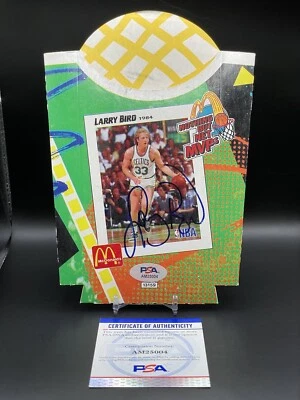 Larry Bird Signed Autographed 1993 McDonalds Fry Container PSA COA Pop Culture - Image 1 of 3