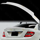 Fit 08-14 Mercedes C250 C300 C350 C63 W-Power Pearl White V-Style Trunk Spoiler