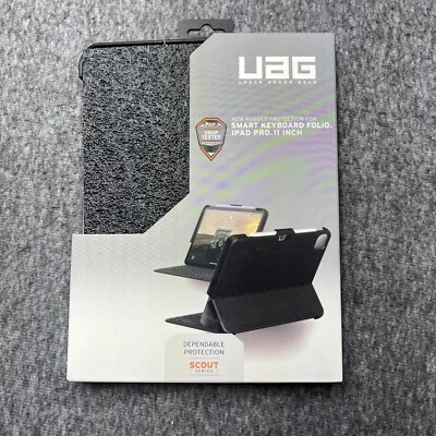 UAG Scout Series Black Folio for Apple iPad Pro 11" (2nd gen) Rugged Protect - Image 1 of 4