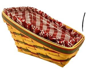 Longaberger 1998 Dash Away Schlittenkorb mit Schutz Weihnachten Urlaub - Bild 1 von 7