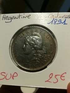 ARGENTINE / ARGENTINA - Dos Centavos - 1891 - SUP ! - Imagen 1 de 2