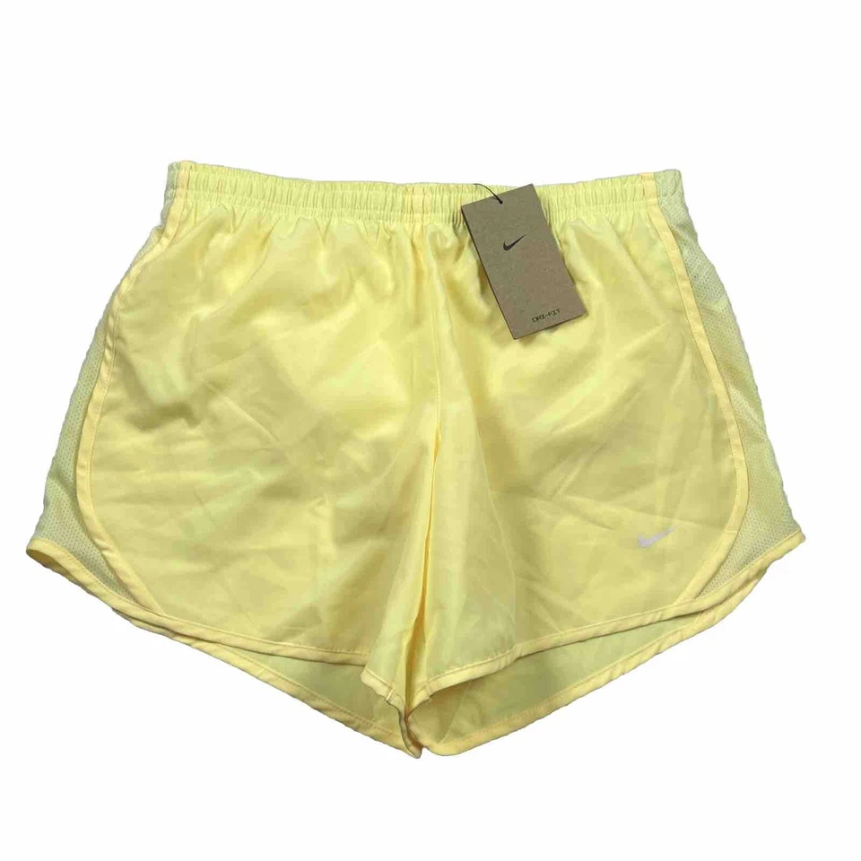 Nuevos Pantalones Cortos para Correr Nike Niñas Dri-Fit Tempo 3.5” Forrados Amarillos Niños Talla XL NUEVOS $25 Foto 1 de 4