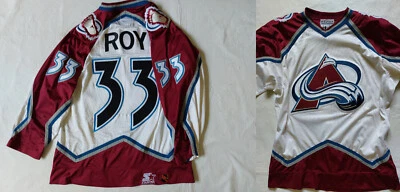 Video Patrick Roy Colorado Avalanche Jersey Hombre 48 Auténtico INICIO Blanco Foto 1 de 4