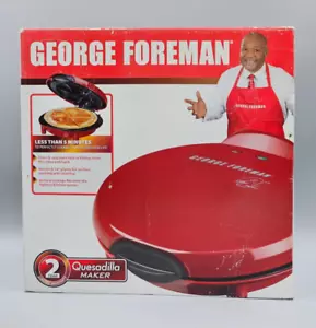Máquina de quesadilla eléctrica George Foreman / roja / GFQ001 / nueva en caja abierta - Imagen 1 de 15