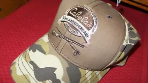 Cabela's 2011 ANNIVERSARY HAT EXTREMELY RARE BROWN CAMO 41 - Picture 1 of 9