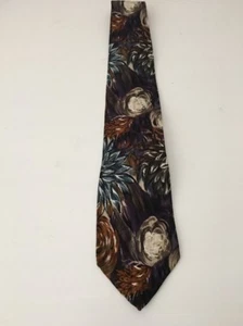 Chez Roffe New York 100% Silk Neck Tie Hand Finished In The USA Floral - Picture 1 of 4