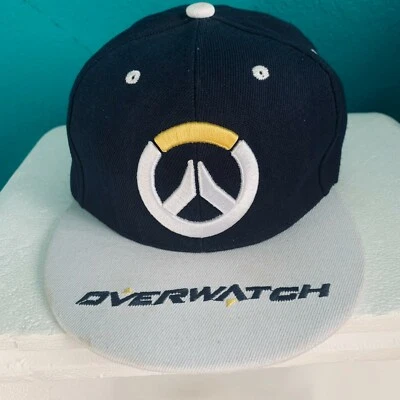 Overwatch SNAPBACK GORRA DE BÉISBOL GORRA Blanco Azul Juego Foto 1 de 4
