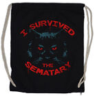 I Survived The Sematary Drawstring Bag Pet Fun Cat Cats Movie Sematary Animales