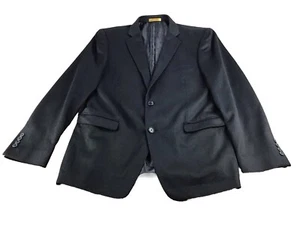 ADOLFO Men's Black 100% Cashmere Sports Coat Blazer Jacket Size 42R - Picture 1 of 19