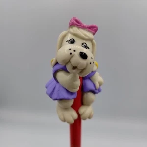 Vintage 80s Pound Puppies Pencil And Violet Vanderfeller Dog Topper 1986 Tonka - Picture 1 of 12