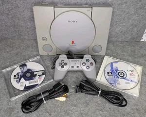 Sony PlayStation 1 PS1 Console Bundle w/ Controller + 2 Games Tested Working - Picture 1 of 15