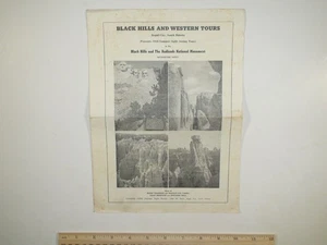 1950 Black Hills & Western Tours - Rapid City, South Dakota Tour Rates Brochure - Picture 1 of 3