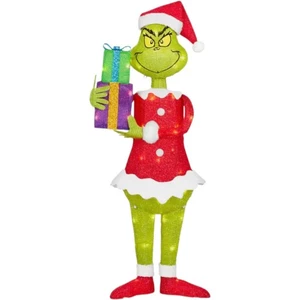 3,9 Fuß Max Hund Lametta Garten Skulptur Wie der Grinch Weihnachtsdeko stahl NEU - Bild 1 von 5