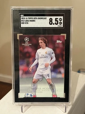 2015-16 Topps UCL Showcase Red /25 Luka Modric #12 - Image 1 of 2