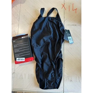 Traje de baño Speedo de una pieza para niñas talla 12/38 Team negro* - Imagen 1 de 3