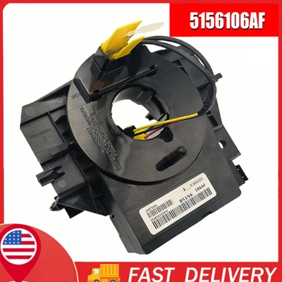 New Clock Spring For 2007-2018 Jeep Wrangler With Angle Sensor Steering Wheel Foto 1 de 4