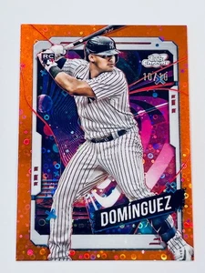2024 Topps Chrome Cosmic Jasson Dominguez RC 10/10 Bookend New York Yankees - Picture 1 of 2