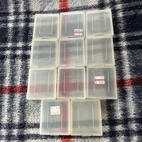 11 Official Genuine Nintendo Game Boy GameBoy Clear Plastic Case Covers  EUC