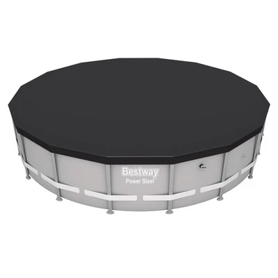 Bestway PVC 14 Foot Pool Cover in Black for Pro Frame Pools, Pool Not Included - Image 1 of 4