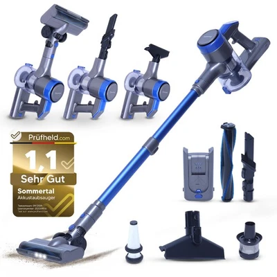 Akku Handstaubsauger Sommertal Vario 150 Kabellos 45min Auto Tierhaare Beutellos