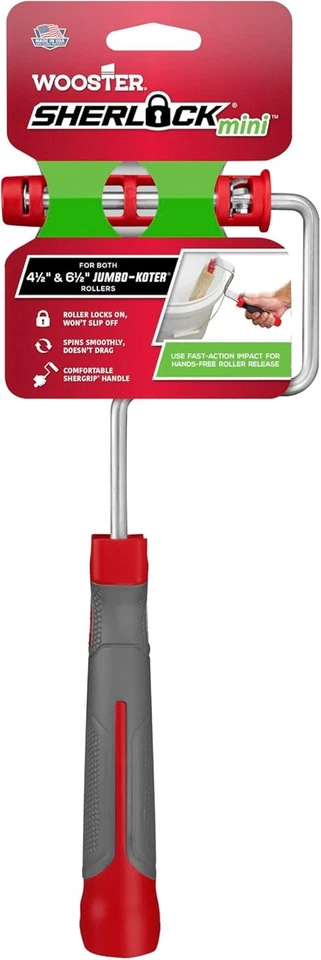 Cepillo Wooster RR028 Jumbo-Koter Shergrip Rodillo Sin Tamaño, Verde Sherlock  Foto 1 de 3
