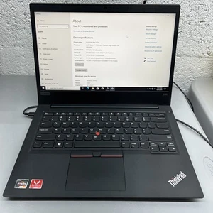 Lenovo ThinkPad E495 14" Laptop AMD Ryzen 7 8GB RAM 256GB SSD Windows 10 - Picture 1 of 11
