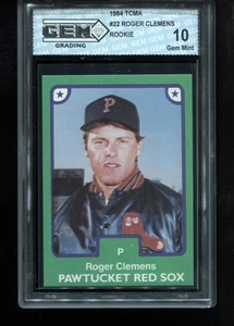 Roger Clemens Rookie 1984 TCMA RC Card Pawtucket Boston Red Sox GEM MINT 10 - Picture 1 of 2