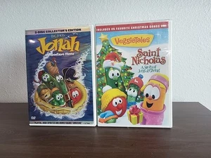 JONAH A VeggieTales Movie(used) & SAINT NICHOLAS A Story Of Giving DVD (Sealed) - Picture 1 of 8