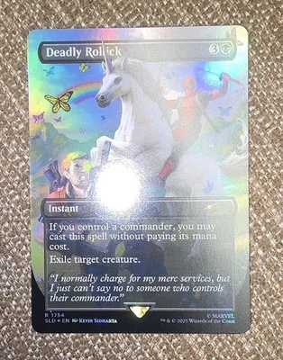 MTG - SLD Marvel - Deadly Rollick #1754 - Near Mint Foil - Image 1 of 2