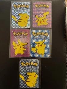 Vintage Pikachu Prism Vending Sticker Set 2000 Nintendo Pokemon NM - Picture 1 of 2