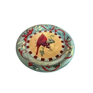 Lenox Winter Greetings Everyday CARDINAL 10.5" DINNER PLATE CHINA STONEWARE - Picture 1 of 2
