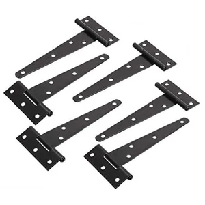 5 Inch T Strap Hinges Rustproof Iron for Easy Door Operation in Gardens - Picture 1 of 11