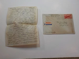 Carta Segunda Guerra Mundial 1945 Grupo Plomo Girando a través del Escuadrón Italia 463º Grupo Bombardeo Segunda Guerra Mundial - Imagen 1 de 2