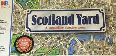 Piezas de juego de mesa: Scotland Yard Milton Bradley, 1985 piezas de repuesto Foto 1 de 2