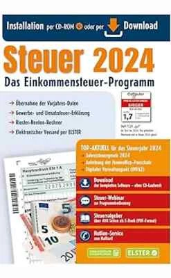 Steuer 2024, Einkommensteuer-Programm, mit CD oder Download, neu&ovp - Bild 1 von 2