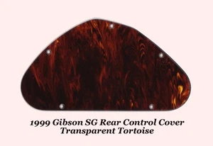 1999-2002 SG Transparente Tortuga Cubierta de Cavidad Trasera Hecha para Gibson Project NUEVA - Imagen 1 de 2
