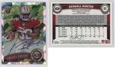 2011 Topps Chrome Crystal Atomic Refractor /50 Kendall Hunter #62 Rookie Auto RC