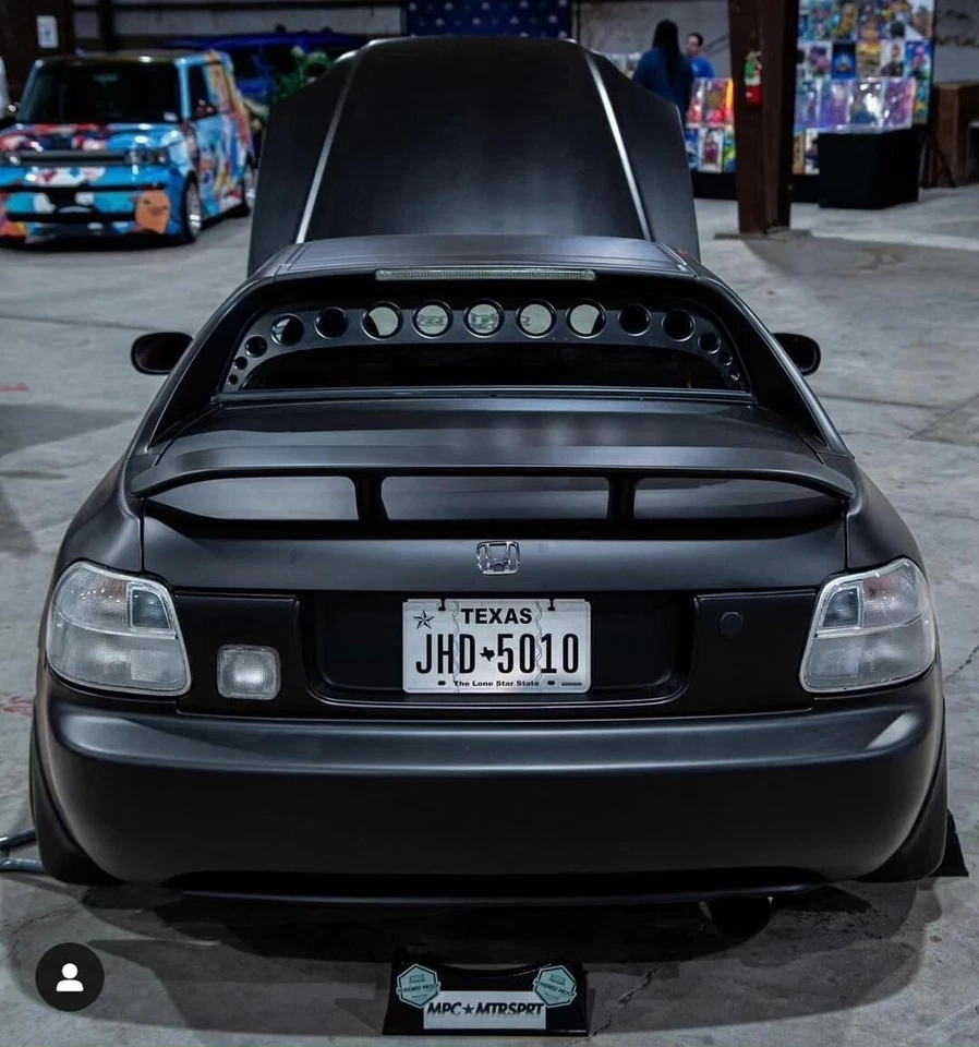 1993 1997 HONDA CRX CIVIC DEL SOL ALL CLEAR REAR FOG LIGHT LENS - Image 1 of 4