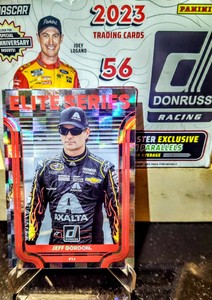 JEFF GORDON 2023 DONRUSS RACING ELITE SERIES CHECKERED FLAG PRISM E- 18