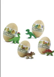 Safari Ltd - 4 Dini Babies & eggs #90075 NEW - Picture 1 of 4
