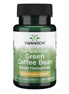 Swanson Grüne Vollspektrum-Kaffeebohne 400 mg 60 Kapseln - Picture 1 of 2