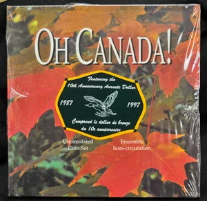 1997 Oh Canada Set with Flying Loon Dollar - Bild 1 von 2