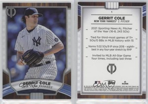 2022 Topps Tribute Gerrit Cole #1