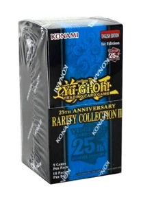 YUGIOH 25º ANIVERSARIO COLECCIÓN RAREZA II BOOSTER 12 CAJA ESTUCHE TARJETAS REVENTONES - Imagen 1 de 2