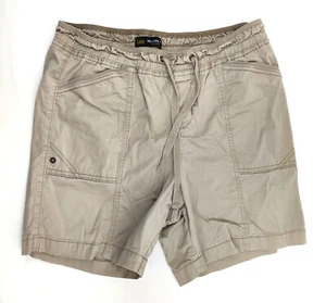 Lee Women's Relaxed Fit Mid Rise Light Khaki Brown Short Size 8M - Picture 1 of 8