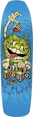 Anti-Héroe Grimple Stix 9.25" Jeff Grosso Azul Doble Taladro Borde Cuadrado Cubierta Foto 1 de 4